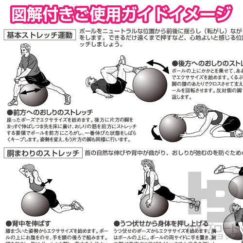 バランス感覚を鍛えるボディーボール55cm
《カラー/ピンク》ノンバーストタイプ