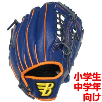 BRETT 軟式用野球グローブ10.5インチ 小学生中学年向け (カラー/ブルー)