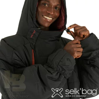 selk'bag（セルクバッグ）寝袋 LITE RECYCLED BLACK TERRACOTTA (ブラック)